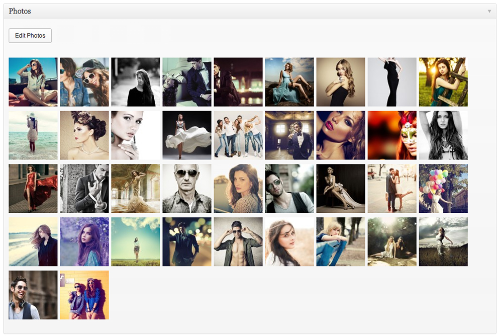 Drag and drop all of your images